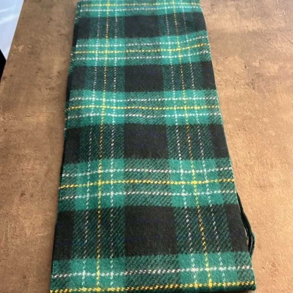 NWT Kate Spade greenhouse plaid woven wool scarf